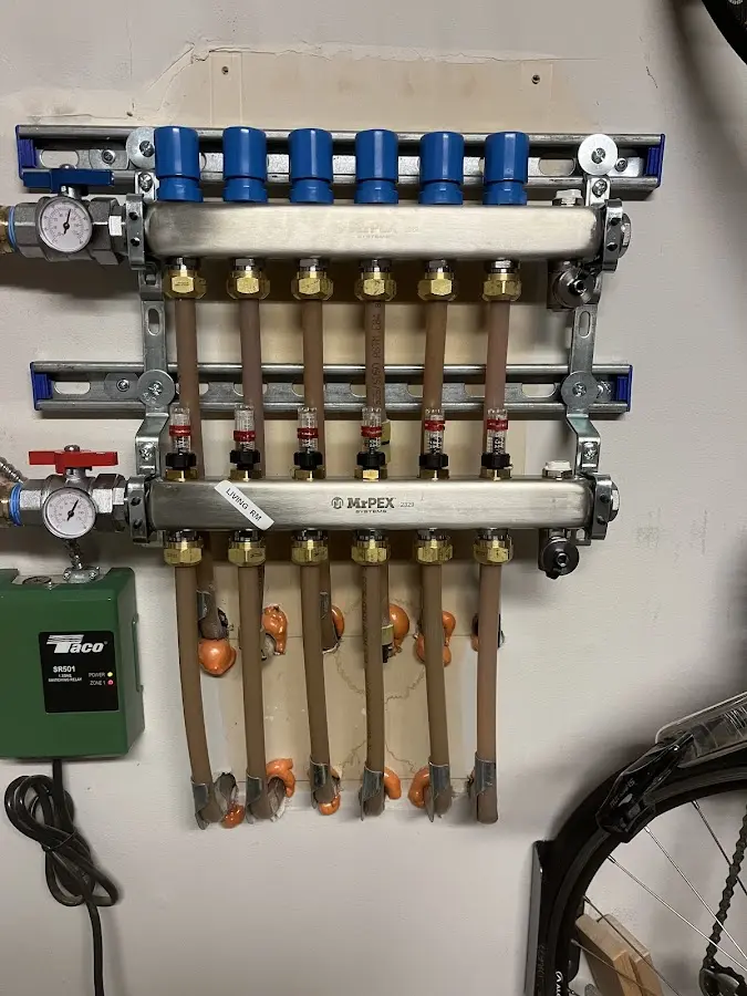 Plumber performing Gas Leak Detection at a residential property in Leacock